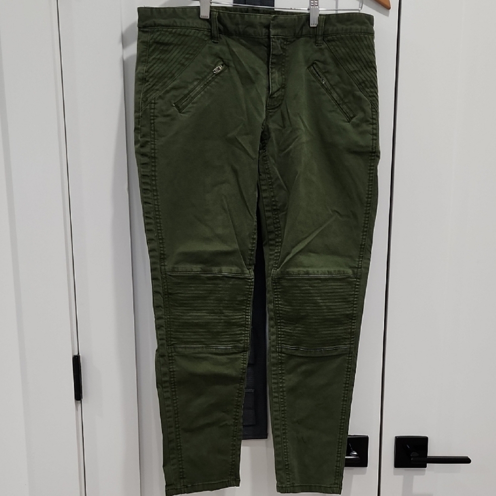 GAP Olive Khakis with Zippers